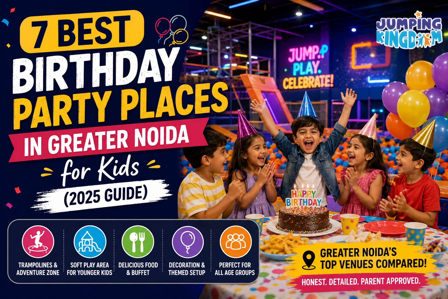 Kids birthday party at indoor play zone in Greater Noida
